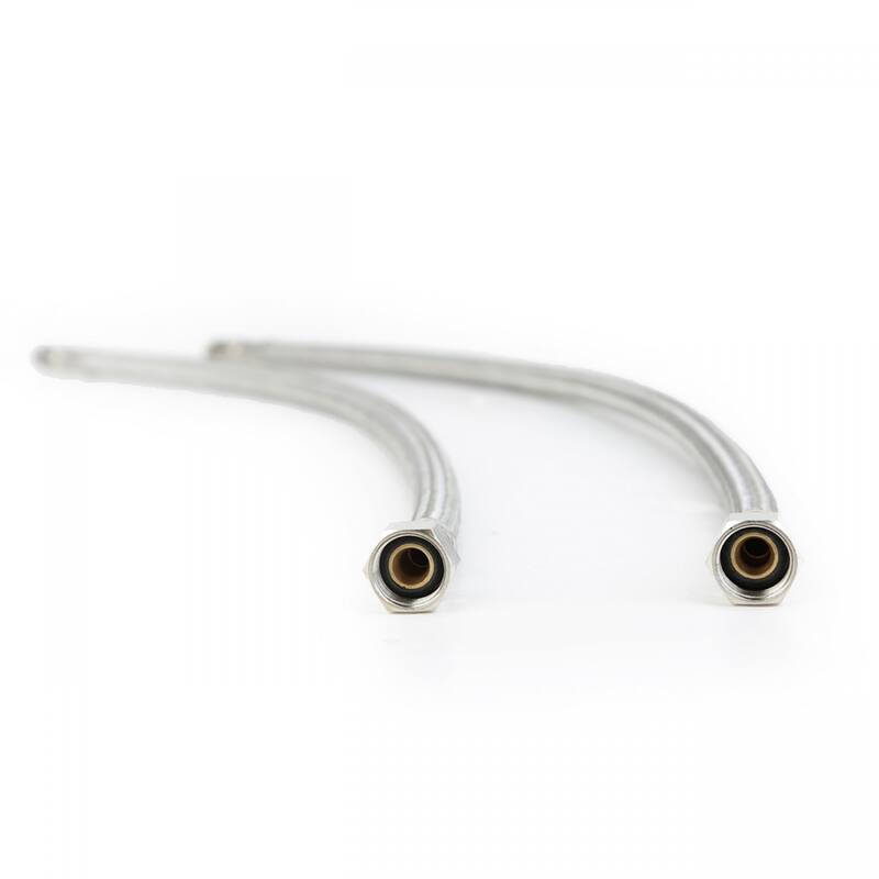 Bathroom Faucet Supply Lines Stainless Steel Standard 10mm Male 3/8" Female Renovators Supply