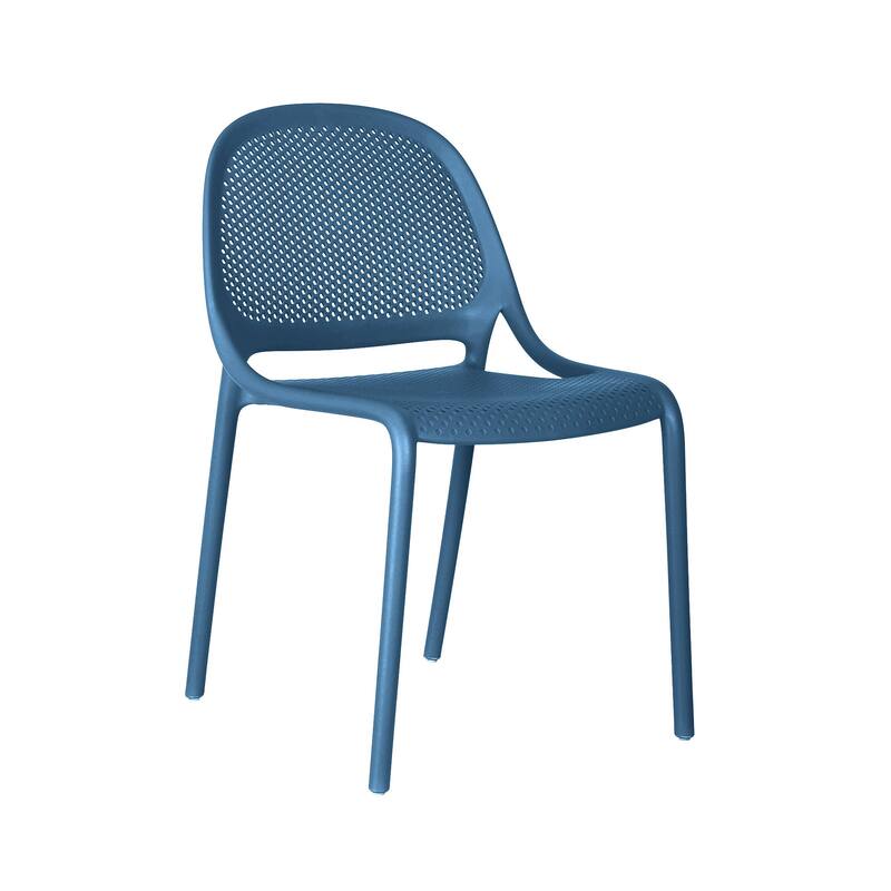 Shay Stackable Plastic Chair for Indoors or Outdoors - Set of 2