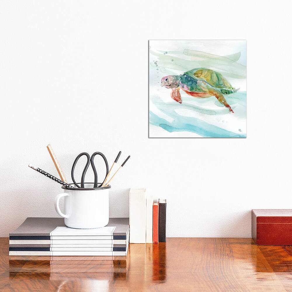 iCanvas "Turtle Tropics II" by Carol Robinson Canvas Print