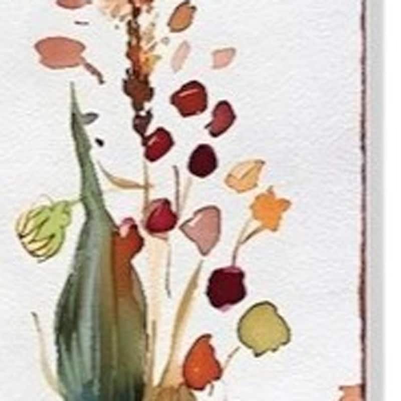 HomeRoots 42" Green Orange And White Solid Wood Pumpkin Garden Stake