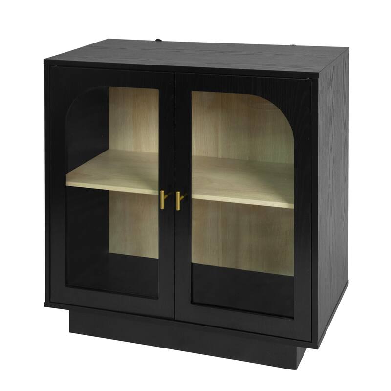 Anmytek Acrylic Door Storage Cabinet Living Room Dining Room Study