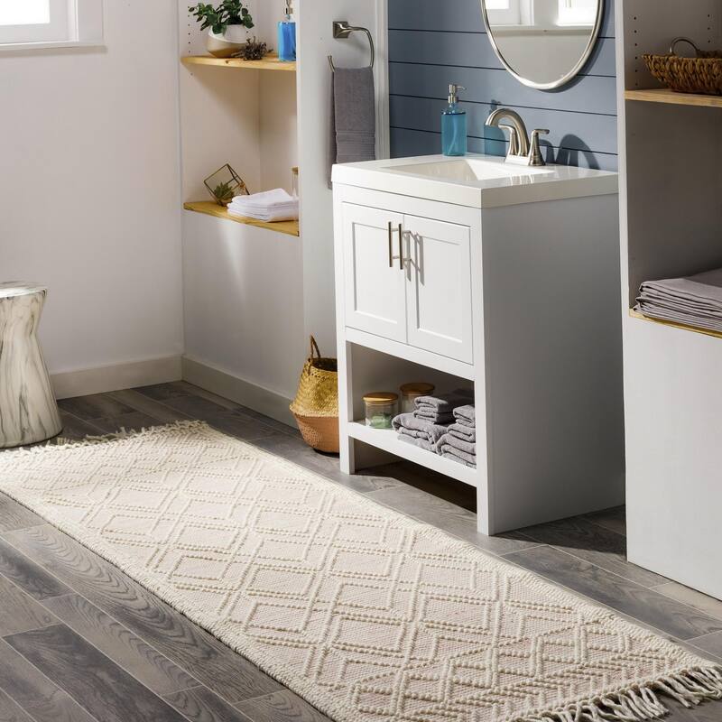 Livabliss Casa DeCampo Farmhouse Diamond Area Rug