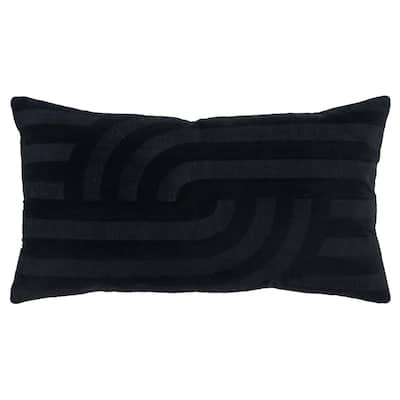 Rizzy Home Transitional Poly Filled Decorative Pillow 14"x26"