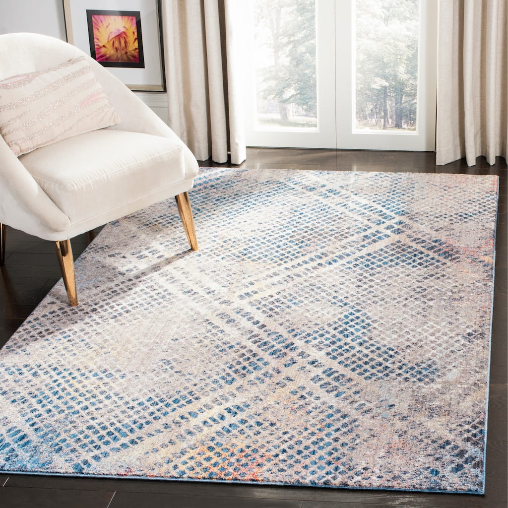 SAFAVIEH, Monray Ceil Modern Abstract Polyester Rug