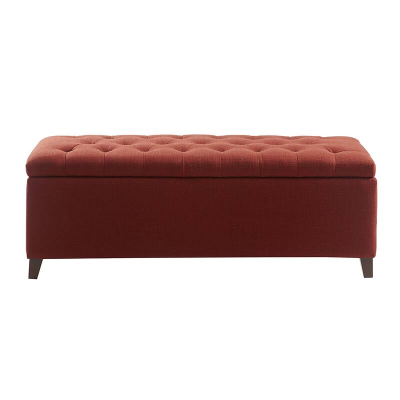 Elegant Mid-Century Modern Tufted Top Storage Bench - Perfect for Entryways & Bedrooms