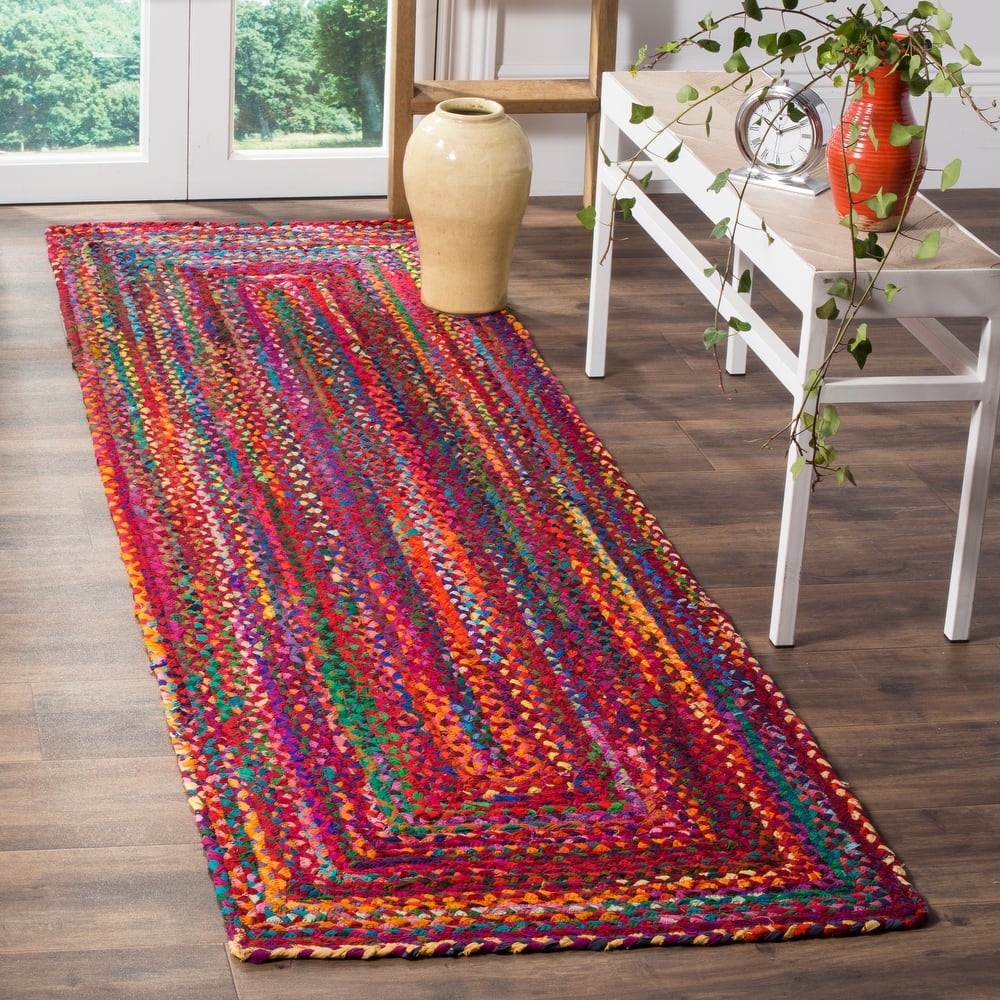 SAFAVIEH Georgine Handmade Nanny Braided Bohemian Cotton Rug