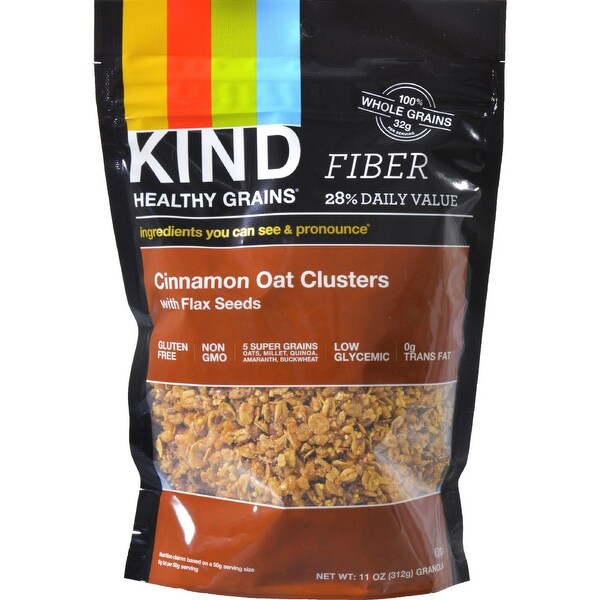 Kind Healthy Grains Cinnamon Oat Clusters with Flax Seeds - 11 oz - Case of 6