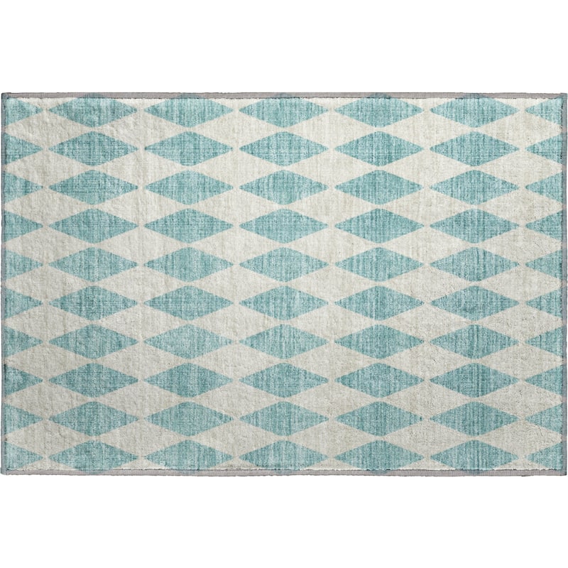 Premium Washable Super Soft Modern Diamond Mayfield Rug