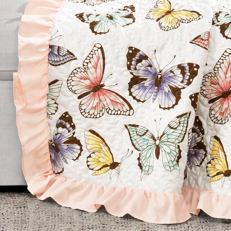 Lush Decor Flutter Butterfly Throw Blanket