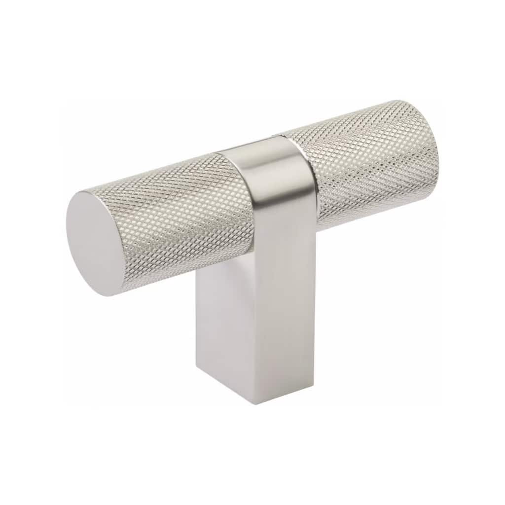 Emtek 86657.RCB.KN Knurled 3-1/8" Bar Cabinet Knob with Rectangular