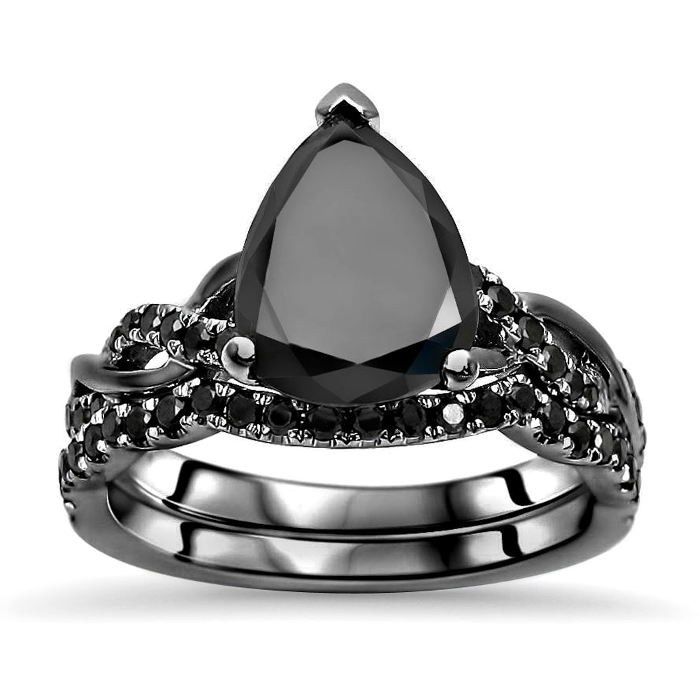 Black Wedding Rings | Find Great Jewelry Deals Shopping at Overstock