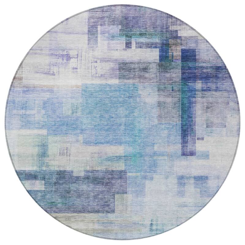 HomeRoots Abstract Transitional Rectangle Outdoor Rug