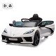 preview thumbnail 18 of 33, 12V Kids Ride on Car, Licensed Corvette Battery Powered Car, Toddles Electric Sports Car Toy with Remote Control