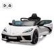 preview thumbnail 22 of 44, 12V Kids Ride on Car Licensed Corvette Battery Powered Car Toddles Electric Sports Car Toy