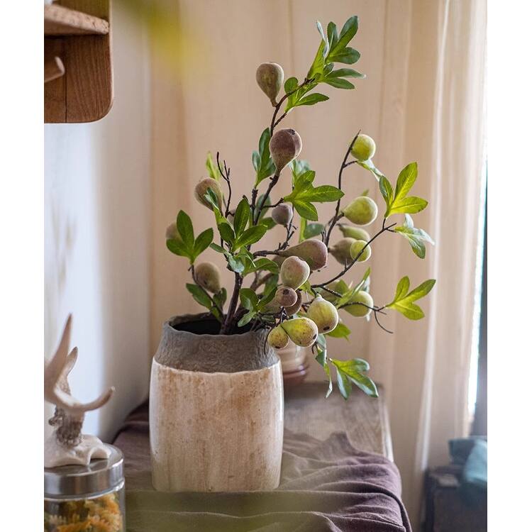 RusticReach Wild Garden Faux Fig Stem 35.4" Tall