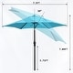 preview thumbnail 39 of 111, Autlaycil 7.5FT Patio Umbrella with Tilt and Crank