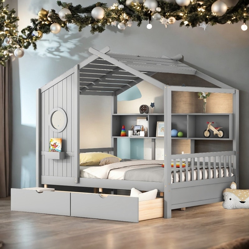 https://ak1.ostkcdn.com/images/products/is/images/direct/b36bcad8ff9db90a5deec1aab280ffea10ebeff1/Wooden-Full-Size-House-Bed-with-2-Drawers%2CKids-Bed-with-Storage-Shelf.jpg