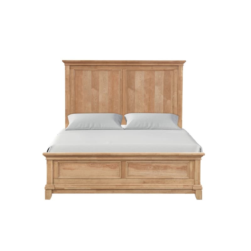 Farmhouse Style 1pc Bedroom Set Natural Oak Finish Bed