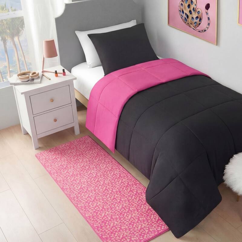 Juicy Couture Metallic Leopard Plush Rugs