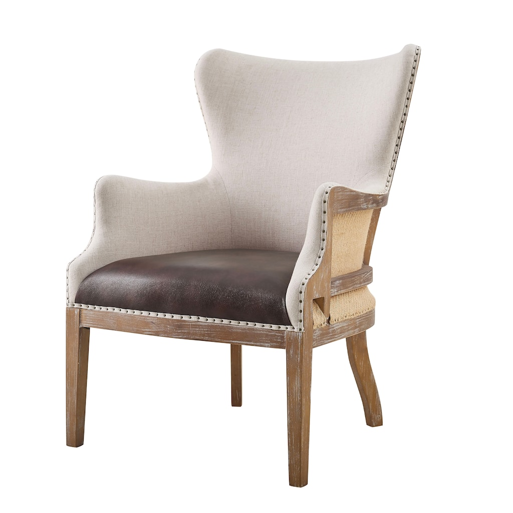 Steve Silver Glarus Two-tone Wingback Accent Chair