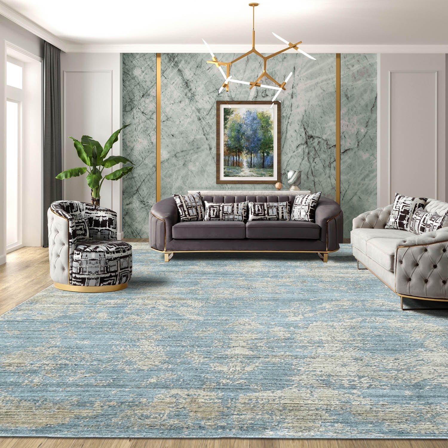 Oriental furniture deals bamboo rug