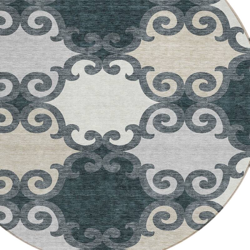 HomeRoots Trellis Transitional Rectangle Outdoor Rug
