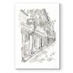preview thumbnail 1 of 8, European City Sketch V -Premium Gallery Wrapped Canvas