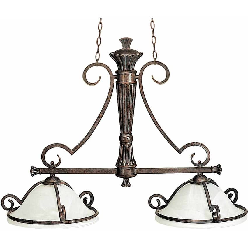 Volume Lighting V3162 Worcester 2 Light 1 Tier Chandelier - Imperial Bronze