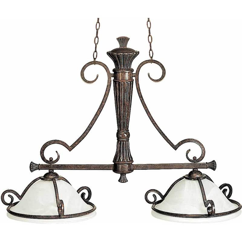 Volume Lighting V3162 Worcester 2 Light 1 Tier Chandelier - Imperial Bronze - Imperial Bronze
