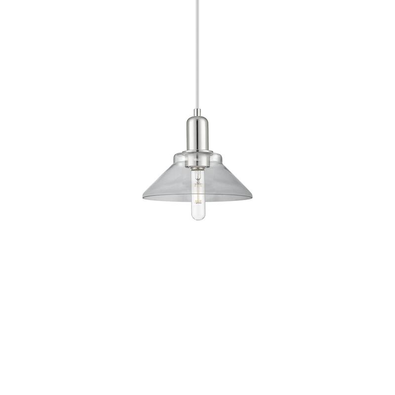 Innovations Lighting 716-1P-8-9 Orwell Pendant Orwell 9" Wide Mini - Polished Nickel / Clear