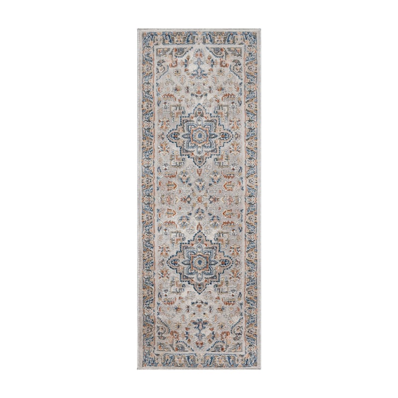 Gertmenian Arlo High Low Transitional Modern Gray Ivory Black Indoor Area Rug Collection