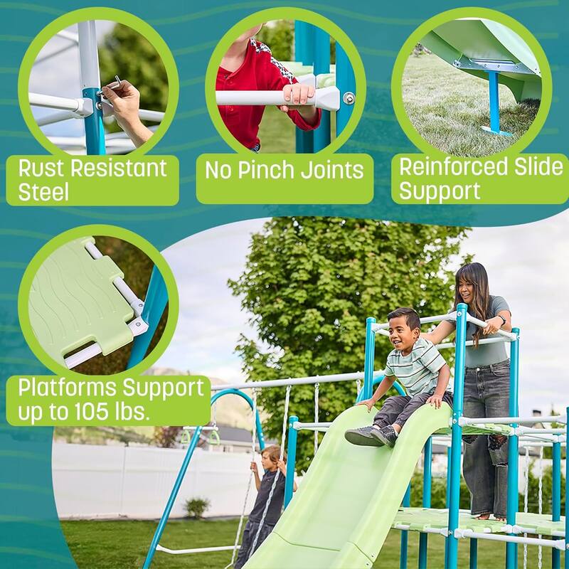 ActivPlay Base Camp Playground + Monkey Bars