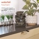 preview thumbnail 4 of 13, Alpine Corporation 13" Tall Indoor 4-Tier Cascading Tabletop Fountain with LED Lights, Gray