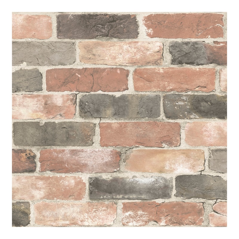 NuWallpaper Newport Reclaimed Brick Peel & Stick Wallpaper - 216in x 20.5in x 0.025in