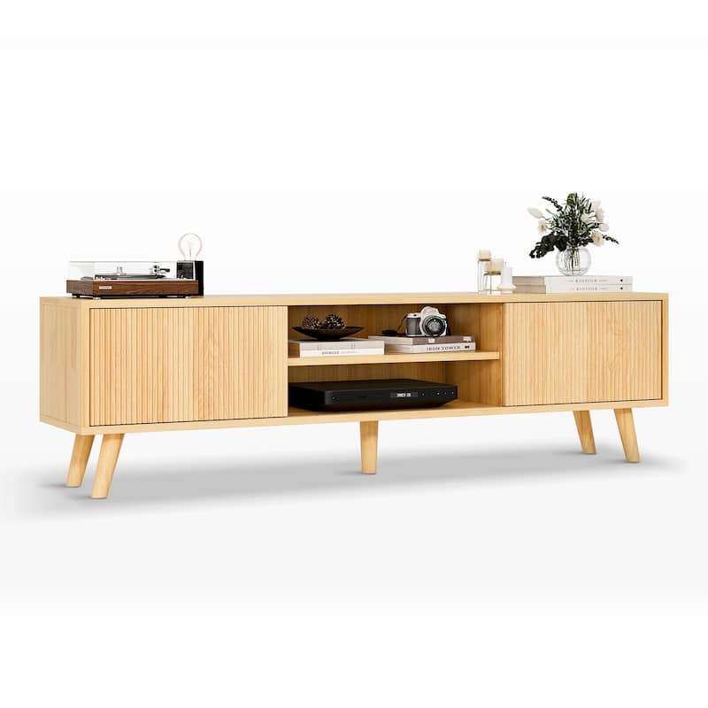 TV Console Table Media Cabinet with Storage for Living Room