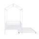preview thumbnail 13 of 12, Twin Size House Bed with Semi-enclosed Fence and Twin Size Trundle