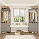 preview thumbnail 46 of 81, Cimly Closet System with Wood Drawers and Hanging Rods, Organizer Wardrobe for Walk-in and Reach-in Closet