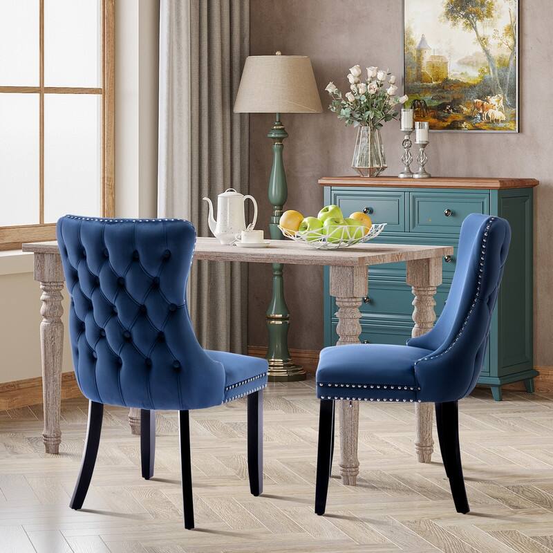 Upholstered Wing Back Dining Chair (Set of 6)