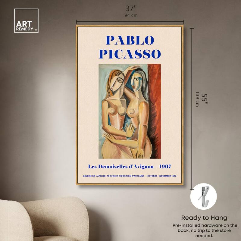 Picasso's Avignon Canvas by Art Remedy