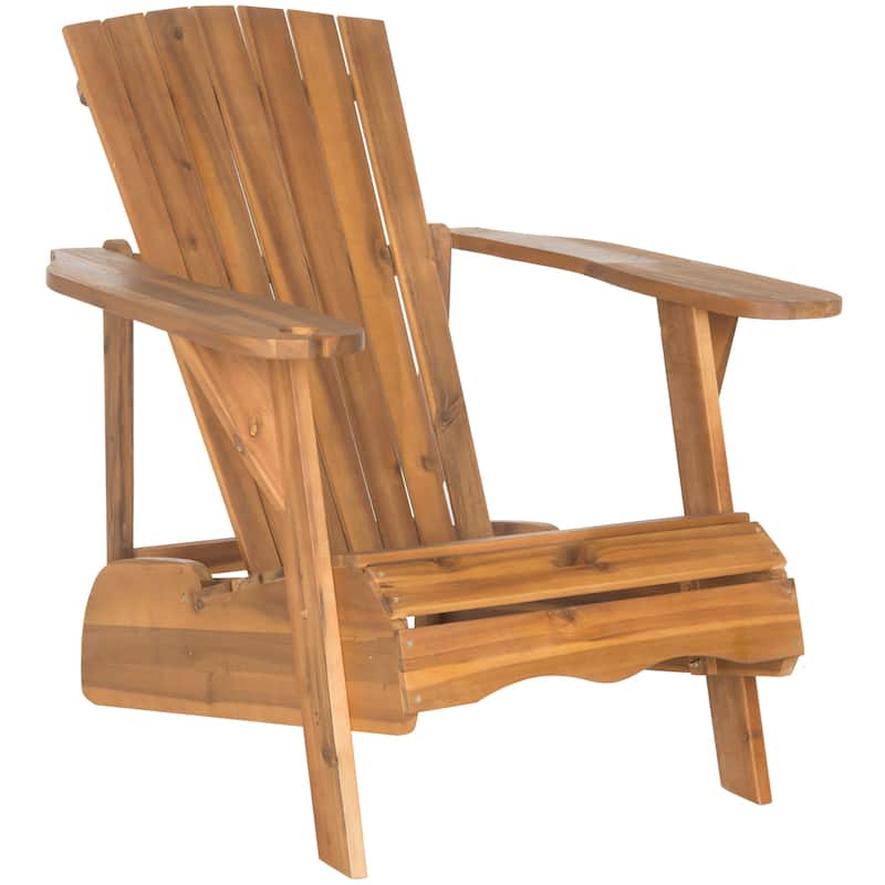 SAFAVIEH Outdoor Living Vista Brown Acacia Wood Adirondack Chair