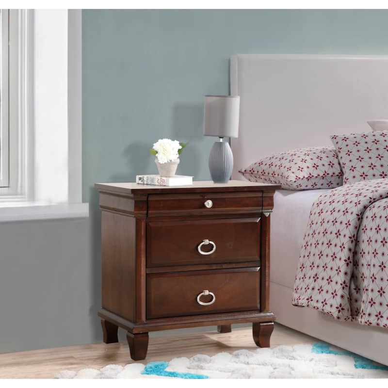 Glory Furniture Triton Nightstand , Cappuccino