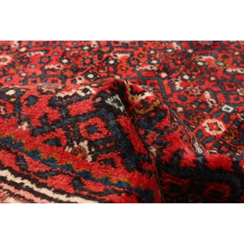 ECARPETGALLERY Hand-knotted Andelz Red Wool Rug - 3'8 x 10'3