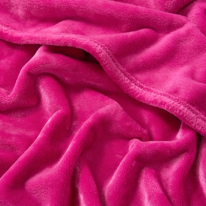 The Sheet Lab Solid Plush Throw Blankets