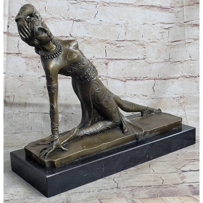 Handmade Art Nouveau By~D.H Chiparus~ Dancer Dance Dancing Bronze Sculpture