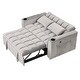 preview thumbnail 7 of 39, 55" Multi-functional Velvet Sofa Bed with Cup Holder and USB Port for Living Room
