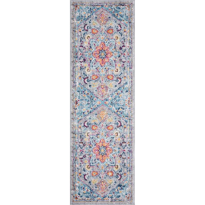 Dynah Bohemian & Eclectic Medallion Indoor Area Rug