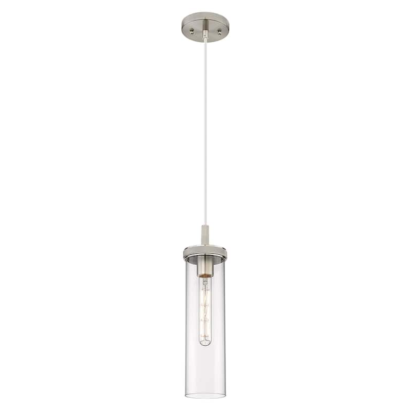 Innovations Lighting Downtown Urban - Lincoln - 1 Light 4" Cord Hung Pendant - Clear Shade/Satin Nickel