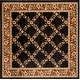 preview thumbnail 29 of 141, SAFAVIEH Lyndhurst Setareh Traditional Oriental Trellis Rug 6'7" Square - Black/Brown - Square