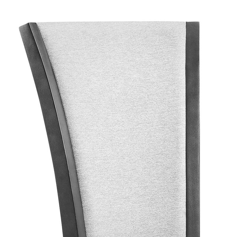 Brandon 23 Inch Side Chair, Set of 2, Wood Frame, Fabric Upholstery, White
