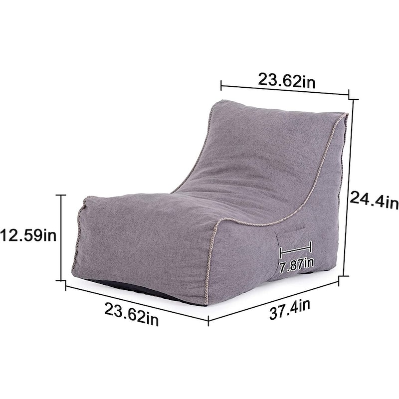 Floor Lazy Gaming Chair Accent Bean Bag Couch